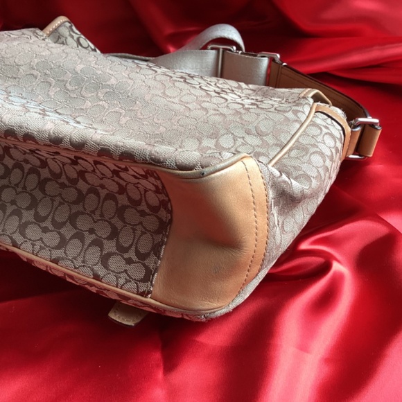 Coach Monogram Crossbody Messenger Style Handbag - Picture 4 of 14